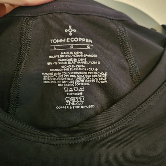 Tommie Copper Mens Lower Back Advanced Back & Muscle Support Breathable Shirt L - Picture 4 of 6